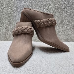 Universal Thread Taupe Braided Slip-On Mules Size 10